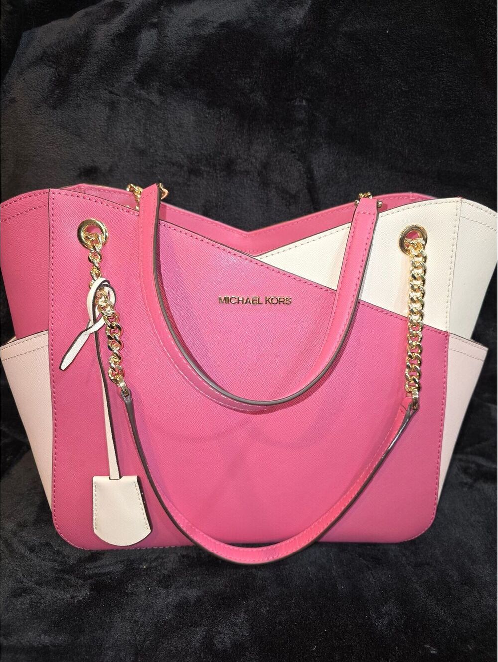 122. Michael Kors Jet Set Travel Large X Chained (Pink)